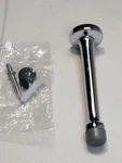 Emtek 2231 US26 4" Solid Baseboard Door Stop Screw-in Polished Chrome- Open Box. Fixed Price $11.00.