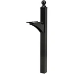 Gibraltar Mailboxes Landover Aluminum Black, Post, LP000B00. Fixed Price $200.00.