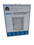 Architectural Mailbox Regent Wall Mount Stainless Steel Small Lockable. Fixed Price $39.99.
