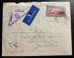 1941 Field Post Gibraltar Airmail Censored Cover Burlington England. Fixed Price $39.99.