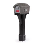 SIMPLAY3 Classic Home Gray Stone / Black Post Mount Mailbox. Fixed Price $79.95.
