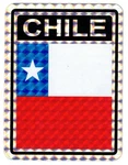 Chile Prismatic Reflective Flag Sticker Decal - New Free Shipping. Fixed Price $6.88.