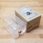 Adir Corporation 637 Acrylic Donation Box, 6.25" 4.5" 4", W/ Keys - New. Fixed Price $12.18.