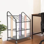 Blueprint Storage Rack 20 Slots Mobile Roll File Holder For Architectural Black. Fixed Price $48.22.