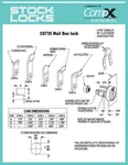 New - C8735 Compx National Pin Tumbler Mail Box W/ Cams, Clockwise. Fixed Price $19.99.