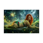 Poison Ivy Poster, Dc Comics Art Print, Fantasy Wall. Fixed Price $36.00.