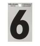 Hillman 3 In. Reflective Black Vinyl Self-adhesive Number 1 Pc (6-PACK). Fixed Price $7.00.