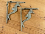 2 Cast Iron Nautical Seahorse Brackets Garden Braces Shelf Book Beach. Fixed Price $27.99.
