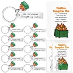 Dumpster Fire Gifts Funny Keychains, Emotional Support Appreciation Coworker. Fixed Price $31.10.