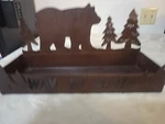 Metal Bear And Pine Trees Box For Keys, Mail, Etc. "way Up North" Cabin Rustic. Fixed Price $12.39.