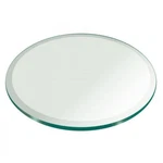 Clear 1/2" Inch Thick Round Tempered Glass Table Top With Beveled Polished Edge. Fixed Price $280.71.