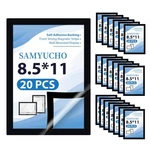 Samyucho Magnetic Sign Holder 8.5 X 11, 20 Pcs Self Adhesive Picture Frame, Wall. Fixed Price $55.61.