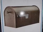 Architectural Mailboxes Venetian Bronze, Large, Steel, Post Mount Mailbox, Read. Fixed Price $32.00.