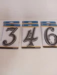 Hillman House Numerals Pack Of Reflective Plastic Screws Incl 6" Tall New. Fixed Price $14.99.