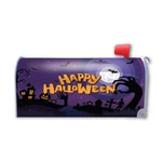 Happy Halloween Purple Graveyard Mailbox Cover Magnet. Fixed Price $18.49.