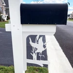 Jennygems Egret Heron Mailbox Bracket, Front Porch Decor, Wings Expanded. Fixed Price $65.00.