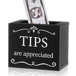 Vesici Metal Tips Jar Donation Iron Bucket 6 X 4 5 Inch Black. Fixed Price $24.73.