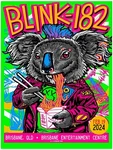 BLINK-182 Brisbane 2024 Concert Poster Art Koala Print Wall. Fixed Price $35.99.