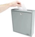 Barska Wall Mount Gray Metal Lockable Mailbox. Fixed Price $29.79.
