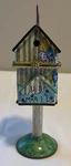 Vintage Enamel Painted Copper Mailbox Stamp Holder Dispenser. Fixed Price $25.00.