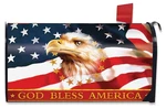 Briarwood Lane God Bless America Patriotic Magnetic Mailbox Cover. Fixed Price $12.99.