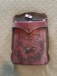 Nwt Red Co. 10X15 Shabby Chic Embossed Wall-mounted Post Mail Box, Rusted. Fixed Price $40.00.