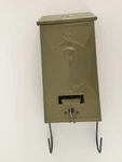 Vintage Gold Metal Torch Mailbox With Key Newspaper Hooks By P.n. Co. Fulton,. Fixed Price $75.00.