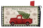 Merry Christmas Pickup Truck & Tree Mailbox Cover - Briarwood. Fixed Price $15.99.