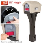 Unique Plastic Mailbox Post For 4X4 Wood Faux Stone Large Front/ Back Door. Fixed Price $147.73.