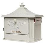 Secure Locking Aluminum Mailbox - Usps Approved Post Mount, White Large Curbside. Fixed Price $153.95.