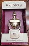 Nib Baldwin Solid Polished Brass Door Knocker Colonial Style. Fixed Price $24.99.