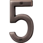 BR-42OWB/5 Hy-ko Prestige Series In. Oil Rubbed Bronze House Number Five. Fixed Price $33.77.