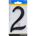 Hillman 839754 Black Plastic Nail-on Weatherproof 2-NUMBER In. (pack 10). Fixed Price $10.34.