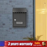 Wall Mount Rectangular Locking W/ 2 Keys Black Residential. Fixed Price $27.18.