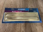 Schlage Mail Slot Model SC620B Bright Brass New In Package. Fixed Price $10.99.