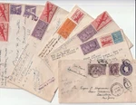 (6) 1930 Us Special Delivery Air Mail Covers All Complete/multiple Postmarks. Fixed Price $14.99.