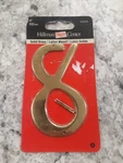 Hillman Solid Brass House Address Numbers 0-9 4" Nail-on, Mailbox/post/gate. Fixed Price $6.99.