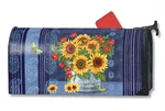 Denim Sunflowers Fall Magnetic Mailwrap Cover. Fixed Price $15.99.