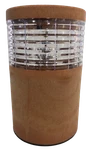 Cylinder Wood Grain Texture Plastic Fence Post Light. Fixed Price $19.59.