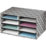 Bankers Box Decorative Eight Compartment Literature Sorter, True, Brocade. Fixed Price $50.99.