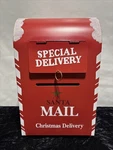 Retired 2016 Table Christmas Tin Letter Box Santa Mail Special Delivery 14.5. Fixed Price $65.00.