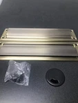 Baldwin 0014050 Spring Tension Brass Letter Box Plate With Hinged Cover - Satin. Fixed Price $97.99.