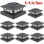 2-8 Pcs Outdoor Flame Light Solar Post Deck Fence Cap 4X4/6X6 Bright Led. Fixed Price $66.49.