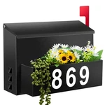 Wall-mount Flag, Large Capacity Mailboxes For Outside House With.... Fixed Price $46.07.