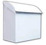 Baxter Large Mailbox For House, 12.4" 7.1" 11.8" White Waterproof Nach. Fixed Price $40.00.