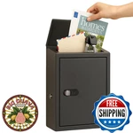 Didihere Mailbox W/ Combo & Key Lock, Metal, Wall Mount, Weatherproof, Secure. Fixed Price $40.41.
