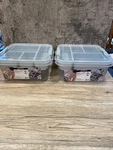 Gondol My Box Divided Organizer Lot Of 2 Square See-through. Fixed Price $24.99.