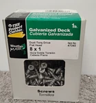 New Hillman Project Center Galvanized Deck Screw Dual Torq Drive Flat Head 8 X 1. Fixed Price $18.99.