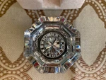 Vintage Baldwin Clear Crystal Knob With Antique Nickel Finish Stem - Box. Fixed Price $16.00.
