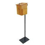 Black Metal Donation Box Floor Stand Lobby Foyer Tithes & Offering Suggestion. Fixed Price $76.49.